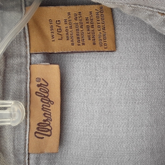 Women's Wrangler Shirt Gray Denim Large - Picture 5 of 12